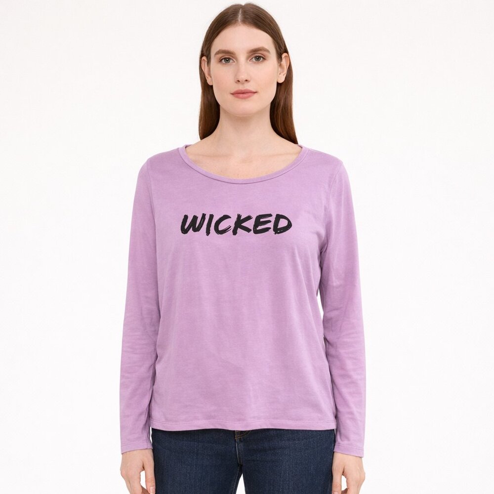Victoria's Secret Purple Graphic Long Sleeve Tee